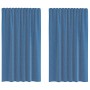 Cortinas de gasa con trabillas 2 uds azul real 140x175 cm de , Cortinas y visillos - Ref: Foro24-4102302, Precio: 13,87 €, De...