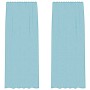 Cortinas de gasa con trabillas 2 uds turquesa 140x225 cm de , Cortinas y visillos - Ref: Foro24-4102328, Precio: 16,79 €, Des...