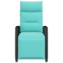 Silla de jardín reclinable con mesa auxiliar ratán negro de , Sillas de jardín - Ref: Foro24-4108279, Precio: 164,08 €, Descu...