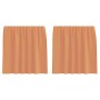 Cortinas de gasa con trabillas 2 uds terracota 140x140 cmq de , Cortinas y visillos - Ref: Foro24-4102321, Precio: 13,13 €, D...