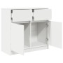 Aparador con cajón blanco 80x34x76 cm madera de ingeniería de , Aparadores - Ref: Foro24-861535, Precio: 88,74 €, Descuento: %