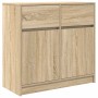 Aparador con cajón roble Sonoma 80x34x76 cm madera ingeniería de , Aparadores - Ref: Foro24-861537, Precio: 85,95 €, Descuent...
