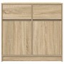 Aparador con cajón roble Sonoma 80x34x76 cm madera ingeniería de , Aparadores - Ref: Foro24-861537, Precio: 85,95 €, Descuent...
