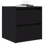 Mesillas de noche de pared 2 uds roble negro 38x34x40 cm de , Mesitas de noche - Ref: Foro24-861250, Precio: 84,60 €, Descuen...