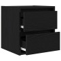 Mesillas de noche de pared 2 uds roble negro 38x34x40 cm de , Mesitas de noche - Ref: Foro24-861250, Precio: 84,60 €, Descuen...