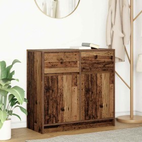 Aparador con cajón madera antigua 80x34x76cm Madera ingeniería de , Aparadores - Ref: Foro24-861542, Precio: 85,61 €, Descuen...