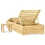 Liege mit Tisch aus grün imprägniertem Kiefernholz von vidaXL, Liegen - Ref: Foro24-315403, Preis: 141,75 €, Rabatt: %