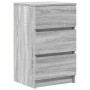 Mesillas de noche con 3 cajones 2 uds gris Sonoma 39x35x65 cm de , Mesitas de noche - Ref: Foro24-861348, Precio: 109,19 €, D...