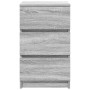 Mesillas de noche con 3 cajones 2 uds gris Sonoma 39x35x65 cm de , Mesitas de noche - Ref: Foro24-861348, Precio: 109,19 €, D...