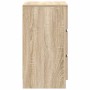 Mesilla de noche con 3 cajones roble Sonoma 39x35x65 cm de , Mesitas de noche - Ref: Foro24-861341, Precio: 72,26 €, Descuent...