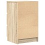 Mesilla de noche con 3 cajones roble Sonoma 39x35x65 cm de , Mesitas de noche - Ref: Foro24-861341, Precio: 72,26 €, Descuent...