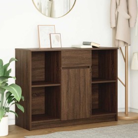 Aparador con cajón roble marrón 101x35x76 cm madera ingeniería de , Aparadores - Ref: Foro24-861568, Precio: 92,79 €, Descuen...