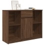 Aparador con cajón roble marrón 101x35x76 cm madera ingeniería de , Aparadores - Ref: Foro24-861568, Precio: 92,79 €, Descuen...