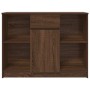 Aparador con cajón roble marrón 101x35x76 cm madera ingeniería de , Aparadores - Ref: Foro24-861568, Precio: 92,79 €, Descuen...