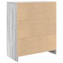 Aparador con cajón Sonoma gris 71x35x84 cm madera de ingeniería de , Aparadores - Ref: Foro24-861594, Precio: 89,82 €, Descue...