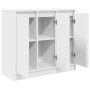 Aparador de madera de ingeniería blanco 85x34x76 cm de , Aparadores - Ref: Foro24-861625, Precio: 95,67 €, Descuento: %