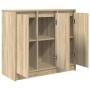 Aparador roble Sonoma 85x34x76 cm madera de ingeniería de , Aparadores - Ref: Foro24-861627, Precio: 92,25 €, Descuento: %