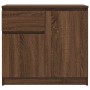 Aparador con cajón roble marrón 71x35x65 cm madera ingeniería de , Aparadores - Ref: Foro24-861604, Precio: 77,77 €, Descuent...
