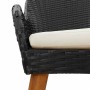 Conjunto de Comedor de Jardín 5 pcs Negro ratán sintético en Mesas de jardín | Comprar online en Foru.es