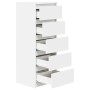 Aparador con cajones blanco 37,5x35x99 cm madera de ingeniería de , Aparadores - Ref: Foro24-861760, Precio: 97,53 €, Descuen...