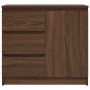 Aparador con cajón roble marrón 71x35x65 cm madera ingeniería de , Aparadores - Ref: Foro24-861577, Precio: 84,65 €, Descuent...