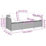 Sofá de jardín de 3 plazas con cojines ratán sintético gris de , Sofás de exterior - Ref: Foro24-4104174, Precio: 225,67 €, D...
