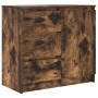 Aparador con cajón roble ahumado 71x35x65 cm madera ingeniería de , Aparadores - Ref: Foro24-861575, Precio: 82,26 €, Descuen...