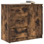 Aparador con cajón roble ahumado 71x35x65 cm madera ingeniería de , Aparadores - Ref: Foro24-861575, Precio: 82,26 €, Descuen...