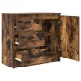 Aparador con cajón roble ahumado 71x35x65 cm madera ingeniería de , Aparadores - Ref: Foro24-861575, Precio: 82,26 €, Descuen...