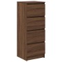 Aparador roble marrón 37,5x35x99 cm madera de ingeniería de , Aparadores - Ref: Foro24-861703, Precio: 81,07 €, Descuento: %