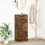Aparador roble ahumado 37,5x35x99 cm madera de ingeniería de , Aparadores - Ref: Foro24-861701, Precio: 70,14 €, Descuento: %