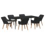 Conjunto de Comedor de Jardín 7 pcs Negro ratán sintético en Mesas de jardín | Comprar online en Foru.es