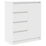 Aparador con cajones blanco 71x35x84 cm madera de ingeniería de , Aparadores - Ref: Foro24-861580, Precio: 102,37 €, Descuent...