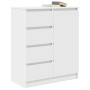 Aparador con cajones blanco 71x35x84 cm madera de ingeniería de , Aparadores - Ref: Foro24-861580, Precio: 102,37 €, Descuent...