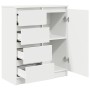 Aparador con cajones blanco 71x35x84 cm madera de ingeniería de , Aparadores - Ref: Foro24-861580, Precio: 102,37 €, Descuent...