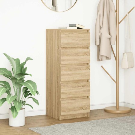 Aparador con cajones roble Sonoma 37,5x35x99 cm de , Aparadores - Ref: Foro24-861762, Precio: 92,90 €, Descuento: %