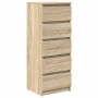 Aparador con cajones roble Sonoma 37,5x35x99 cm de , Aparadores - Ref: Foro24-861762, Precio: 92,90 €, Descuento: %