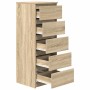 Aparador con cajones roble Sonoma 37,5x35x99 cm de , Aparadores - Ref: Foro24-861762, Precio: 92,90 €, Descuento: %