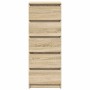 Aparador con cajones roble Sonoma 37,5x35x99 cm de , Aparadores - Ref: Foro24-861762, Precio: 92,90 €, Descuento: %
