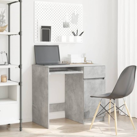 Escritorio gris hormigón 86x49x76 cm madera de ingeniería de , Escritorios - Ref: Foro24-861826, Precio: 90,10 €, Descuento: %
