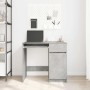 Escritorio gris hormigón 86x49x76 cm madera de ingeniería de , Escritorios - Ref: Foro24-861826, Precio: 90,10 €, Descuento: %