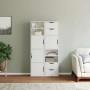 Armarios auxiliares 4 uds "ODDA" blanco 40x24x79 cm de , Aparadores - Ref: Foro24-3365349, Precio: 231,13 €, Descuento: %