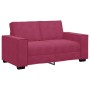 Sofá de 2 plazas de terciopelo rojo tinto 120 cm de , Sofás - Ref: Foro24-4105014, Precio: 207,72 €, Descuento: %