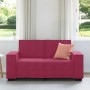Sofá de 2 plazas de terciopelo rojo tinto 120 cm de , Sofás - Ref: Foro24-4105014, Precio: 207,72 €, Descuento: %