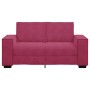 Sofá de 2 plazas de terciopelo rojo tinto 120 cm de , Sofás - Ref: Foro24-4105014, Precio: 207,72 €, Descuento: %