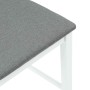 Taburetes de bar con cojines 2 uds madera maciza blanca caucho de , Taburetes de cocina - Ref: Foro24-4102541, Precio: 125,77...