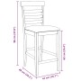 Taburetes de bar con cojines 2 uds madera maciza blanca caucho de , Taburetes de cocina - Ref: Foro24-4102541, Precio: 125,77...