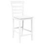 Taburetes de bar 2 uds madera maciza blanca caucho de , Taburetes de cocina - Ref: Foro24-4102543, Precio: 130,70 €, Descuent...