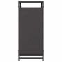 Leñero negro 44x28x65 cm Acero laminado en frío de , Bolsas y soportes de leña - Ref: Foro24-864195, Precio: 59,13 €, Descuen...