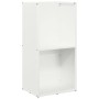 Leñero blanco 40x30x80 cm Acero laminado en frío de , Bolsas y soportes de leña - Ref: Foro24-864188, Precio: 82,21 €, Descue...